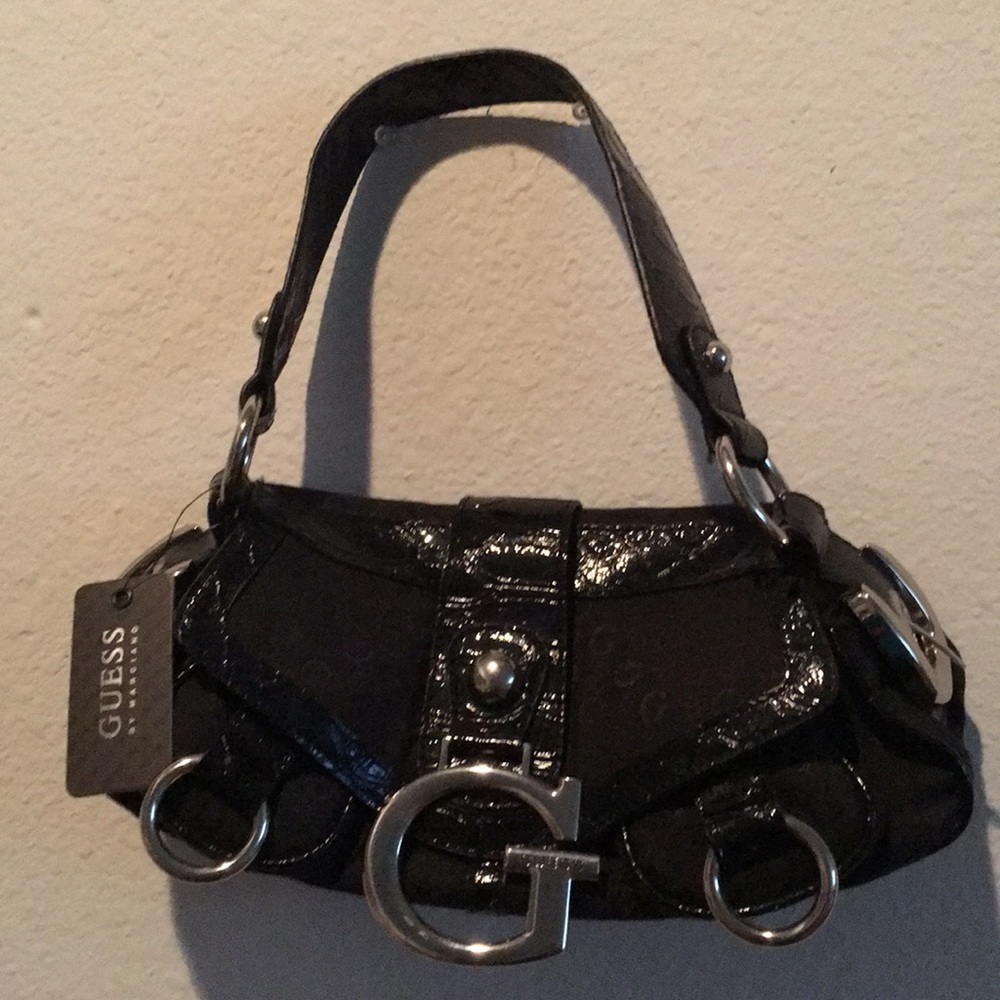 Guess by Marciano black shoulder purse